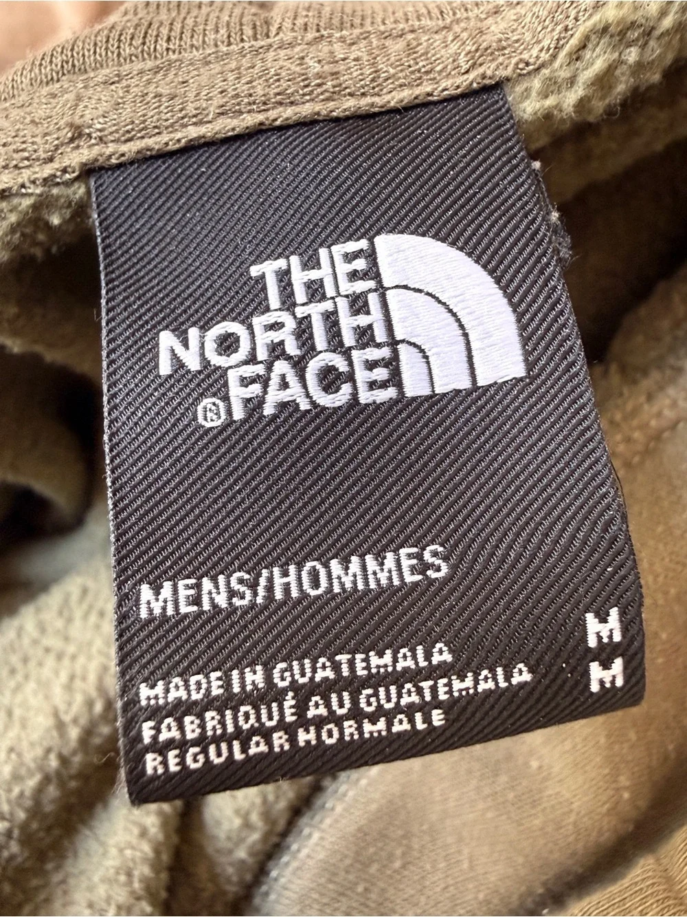 The North Face Olive Hoodie with White Logo